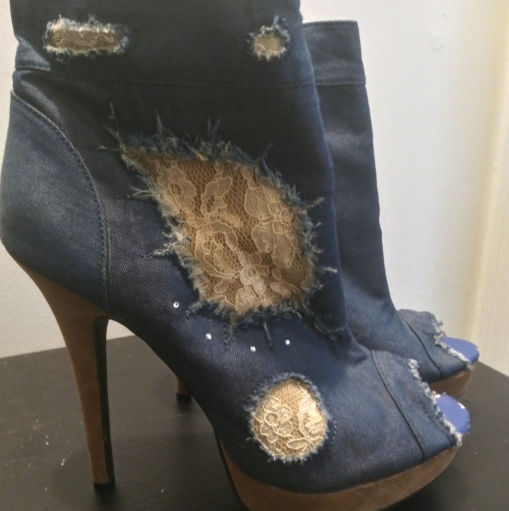 Shoe Repbublic La Deniem Heels